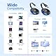 Wireless HDMI 4K, USB C to HDMI Wireless Transmitter and Receiver 5.8G Funk Type C Sender, Drahtlos übertragen für Streaming Video von Laptop, PC, i-Phone, Tablet zu TV, Projektor - 165FT/50M