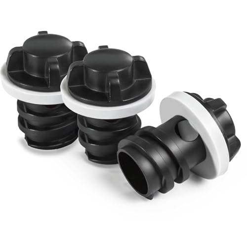 Image of YETI & RTIC Cooler Drain Plug Replacement - 3 Pack Leak-Proof Plugs for Tundra, Roadie, Tank & More