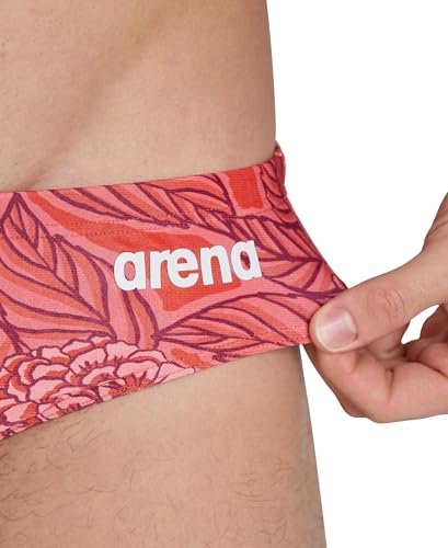 Traje de baño Arena para niños con estampado de hortensias y diseño deportivo 4
