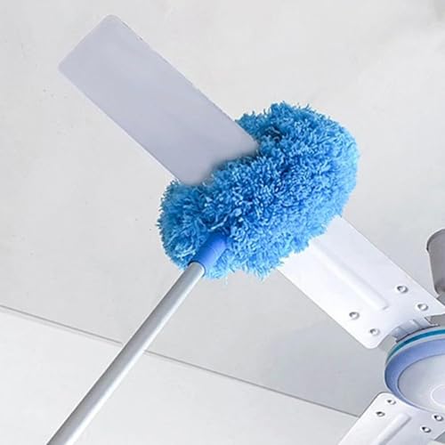 Nettoyeur de ventilateur de plafond duster extensible réutilisable avec manche - 4