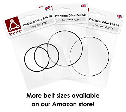 DeckTech Vervangingsriem compatibel met Sony MDS-S50 MDSS50 Mini Disc Players (vervangende rubberen riem) - Image 5