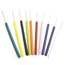 Dissecting Dissection Teasing Needle Straight with Plastic Handle Straight Tip, Pack of 20, Assorted Colors