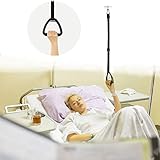 lqwidyf Bed Trapeze for Elderly,Stand Ladder Bed Helping Pull up Handles for Disabled,Ceiling Mounted Trapeze for Bed Mobility Transfer，Suitable for Hospital, Bedroom Bed Mobile Pull Up Assist Tools