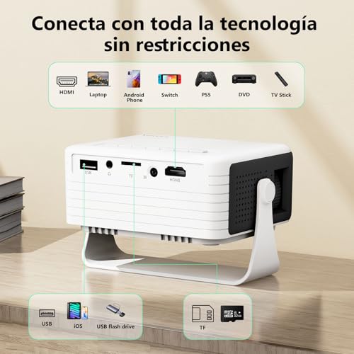 Image of Mini Projector, YOTON Portable Projector Y3 Support 1080P Full HD, Pocket Phone Projector for Home Theater & Outdoor, Suppport PC / PS4 / Tablet / Fire TV Stick / Smartphone (HDMI Cable & Remote Included)
