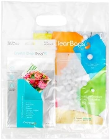 Water Soluble Clear Retail Shopping Bag with Handle-12 x 15-100