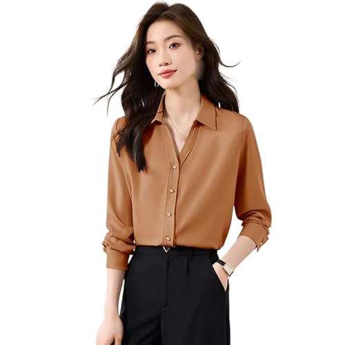 Chemise élégante manches longues respirante en violet uni pour été frais
