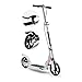 Trottinette Pliable Bars Scooter, Scooter adulte, Scooter Roues, Coup Blanche Adulte réglable avec guidon et Big Wheel amortissante, Coup de pied non-électrique avec disque et frein à main, 150 kg de
