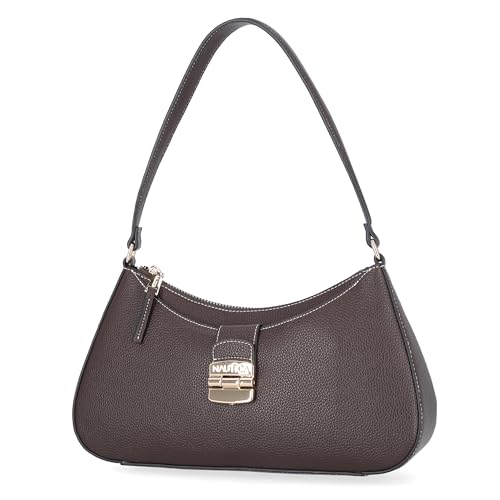 Image of Nautica Voyager Hobo Bag for Women, Vegan Leather Women's Purse, Large Shoulder Handbag with Zipper Closure