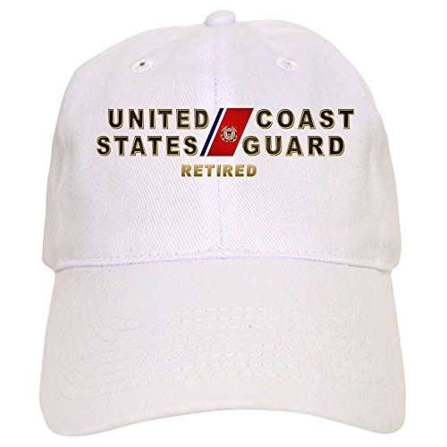 CafePress USCG Retired Cap Unique Adjustable Baseball Hat White