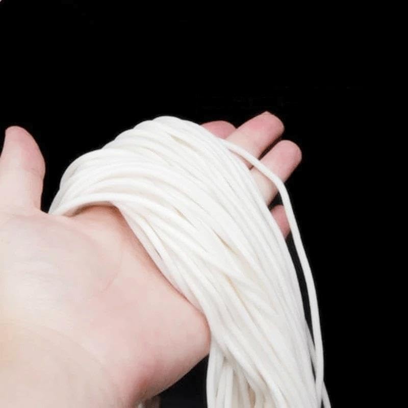 Cordone in Spugna di Silicone con Striscia di Tenuta in Gomma siliconica espansa da 10 m, Rotondo(Dia. 8mm)