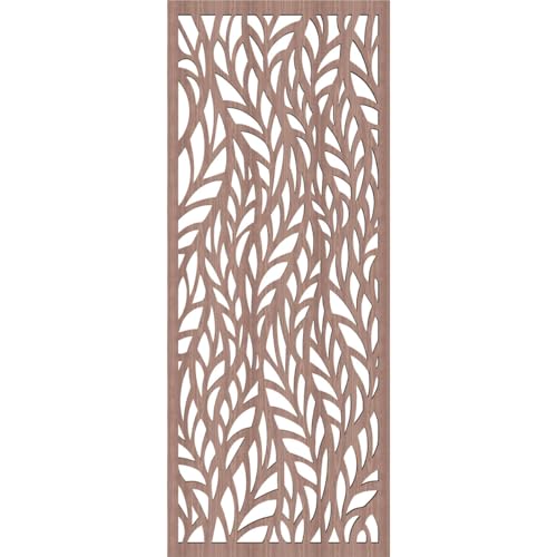 Image of Ortonville Decorative Pierced Fretwork Wood Wall Panels, 11 3 /8 inchW x 29 3 /8 inchH x 3 /8 inchT, Walnut