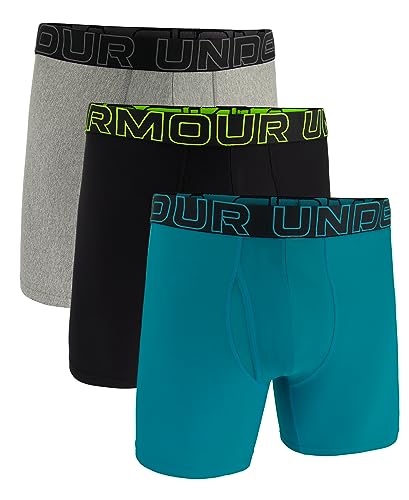 Image of Under Armour mens Multi-pack Performance Tech Boxerjock Brief, 6 inch Inseam, All-day Comfort & Soft