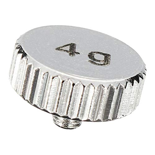 Simhoa 2g / 4 g Golden/Silver Shell Weight Headshell Turntable Cartridge Parts, Prata 4 g, 2 g