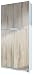 Vladon Armario Oficina Logan V1, Mueble Archivador con 5 Compartimentos y 4 Puertas, Blanco Mate/Roble áspero (82 x 185 x 37 cm)