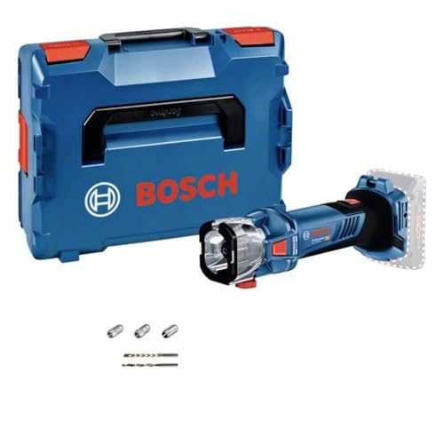 Bosch Professional 18V System Akku Spiralsäge GCU 18V-30 (inkl. 3x Spannzange, 1x Absaugadapter, 1x Spiralnutfräser, 1x Mehrzweckfräser, in L-BOXX, ohne Akku/ Ladegerät)