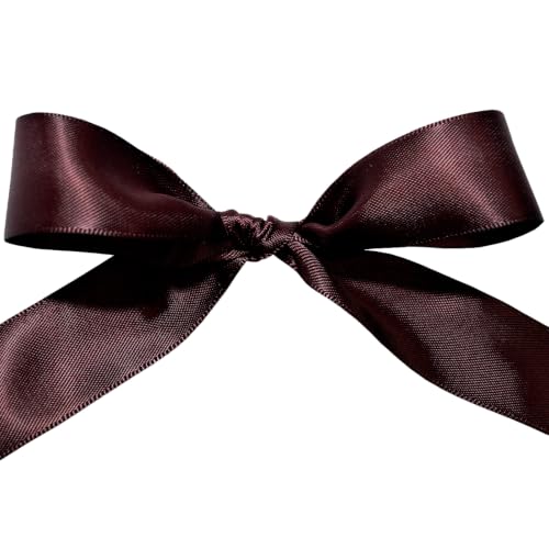 Image of Morex Ribbon 08822 /50-277 Double Face Satin Polyester Ribbon 7 /8 inch X 50 YD Burgundy for Gift Wrapping, Wedding, Holiday Celebrations and Crafts