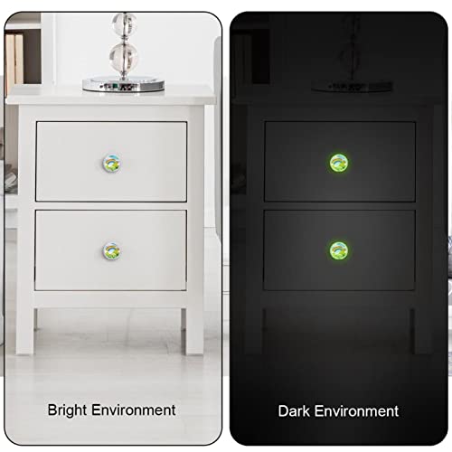 Poignées de tiroir arc-en-ciel fluorescentes 3.5 cm pour commode (lot de 4)