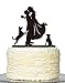 Wedding Cake Topper,Dog Funny Mr & Mrs, Bride and Groom Wedding Party Decoration â€”Dogs