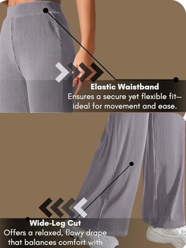 Image of GRECIILOOKS Women's Parachute Cargo Pants - High Waist Flared Korean Trousers| Trendy Casual Wear for Daily & Travel Use (Available in Plus Size)