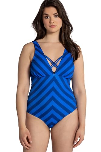 Ulla Popken Damen Zigzag Badeanzug: Ansprechendes Design für einen perfekten Sommer