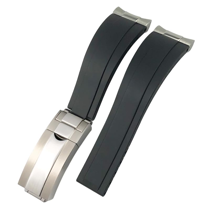Bracelet montre Oysterflex en caoutchouc premium finition mate - 6