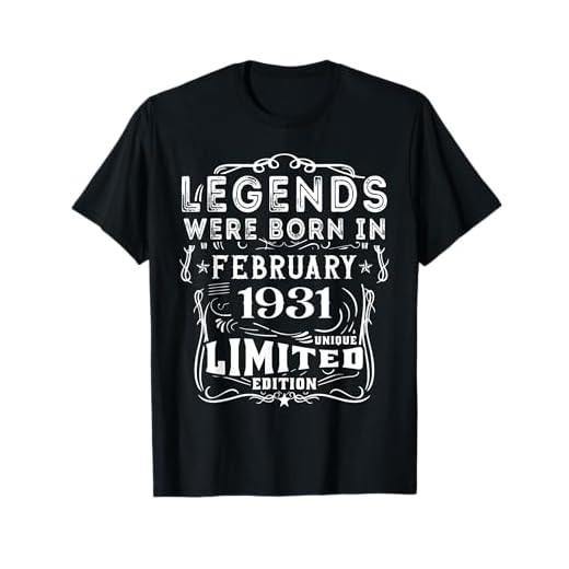 Cumpleaños Febrero 1931 Edición Limitada Regalo February Camiseta