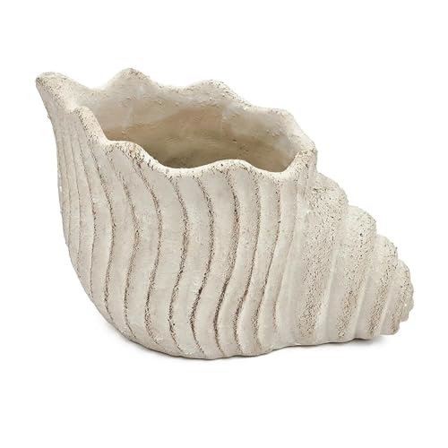 Pots de fleurs amusants pot de fleurs coquillage sable ciment