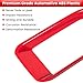Front Grille Mesh Inserts & Headlight Cover for Jeep Wrangler JL JLU Unlimited Sport & Sport S 2018-2023 Exterior Accessories Clip-in Grille Guard Cover Headlight Bezels Trim Ring (Red 9PCS)