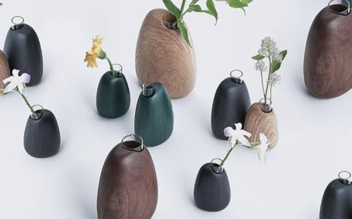 Mango vase - large ash/SASAKI[旭川クラフト(木製品/一輪挿し)]マンゴーベース / ササキ_03260