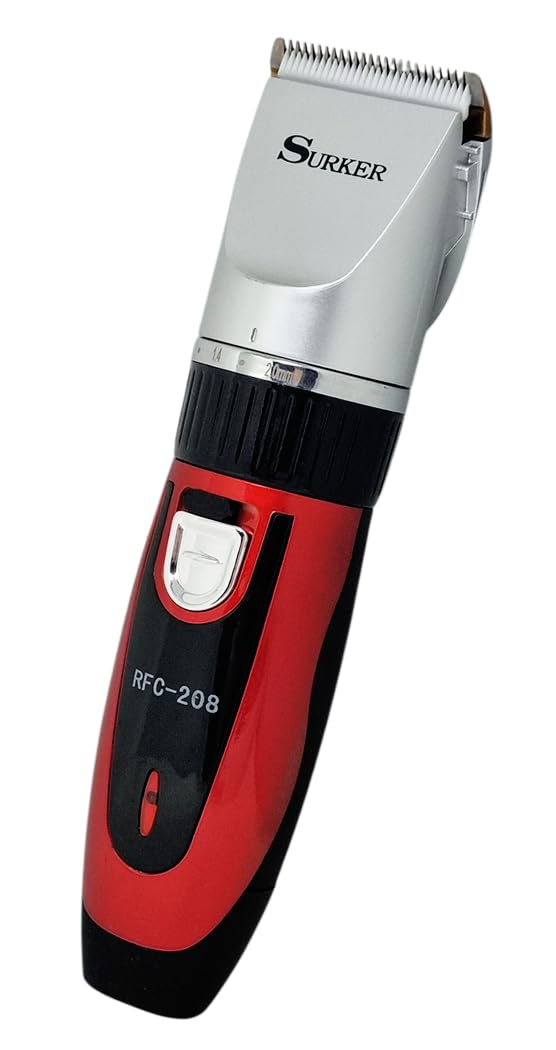 Rasoio elettrico professionale - Taglia/Regola- Capelli e Barba, Acciaio inox - Con 4 Adattatori per 4 Diversi Tagli, Funzionamento a Corrente o Batteria