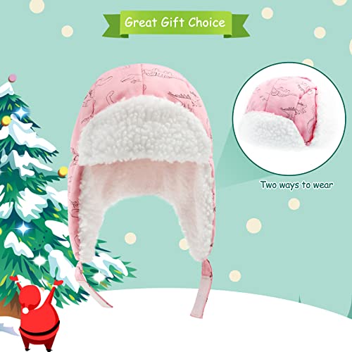 POXIMI Toddler Trapper Hat Baby Winter Hats Boys Windproof Snow Cap Girls Warm Earflap Sherpa Lined Caps for Kids4