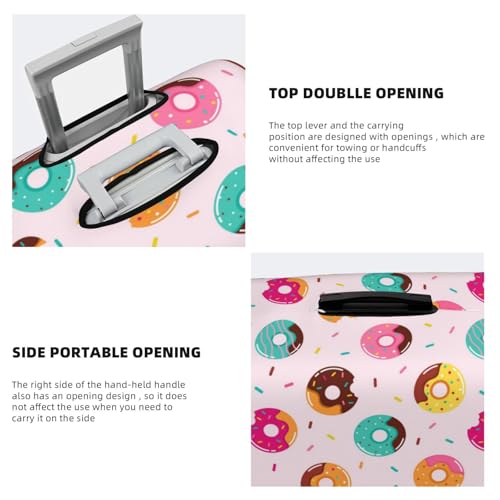 Donut For Travel Luggage Cover Suitcase Protector Fits 18-32 Inch Travel Luggage Protector Elastic Luggage Anti-Scratch Suitcase Cover3