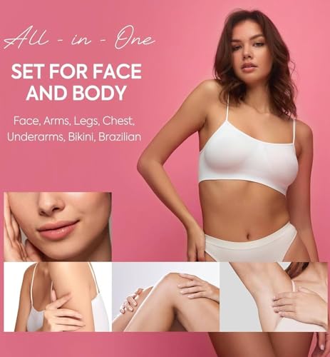 Image of Hair Removal Wax Strip Liposoluble Facial Wax Strips for Women - 20 Wax Strips + 4 Wax Wipes | Body Hair Removal Body Wax Strip for Upper Lip, Eyebrows, Chin, Sidelocks Wax Hair Removal (Body Wax Strip)
