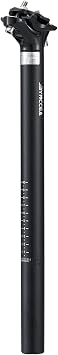 Bynccea Bike Seat Post 27.2mm 30.9mm 31.6mm Bicycle SeatPost 400mm for Mountain Bike Road Bikes MTB BMX