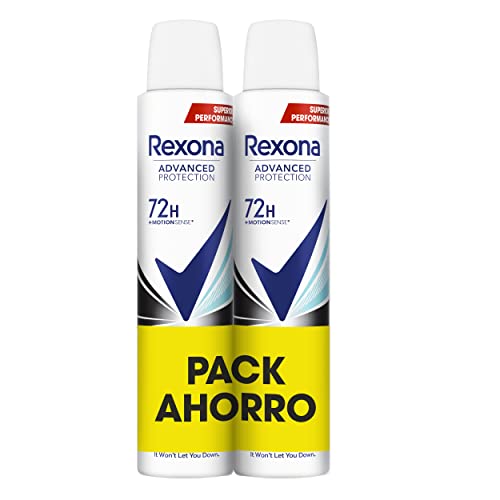 Rexona Desodorante Aerosol Advance Protection Invisible Aqua 72h para mujer 2x200ml