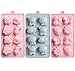 QZDADA 3 Pezzi stampi cioccolatini Animali, Stampo in Silicone per Caramelle e cioccolatini, stampi per Caramelle gommose, Set di stampi da Forno a Forma di Animali e Insetti