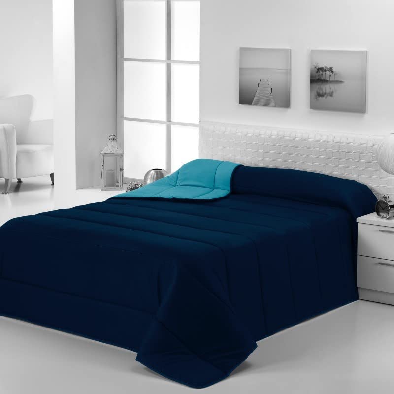 Purpura Home Relleno Nórdico, Edredón hipoalergénico de Fibra, Tacto Pluma, Otoño-Invierno, 300 gr/m², Varias Medidas (Cama 150 (250X270), Azulón/Turquesa)