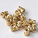 Zerodeko 100pcs M3x4.6x5.69 Knurled Brass Threaded Heat-Resistant Insert Nuts for 3D Printer Embedment, Industrial Heat Set Thread Nuts for Precision Assembly