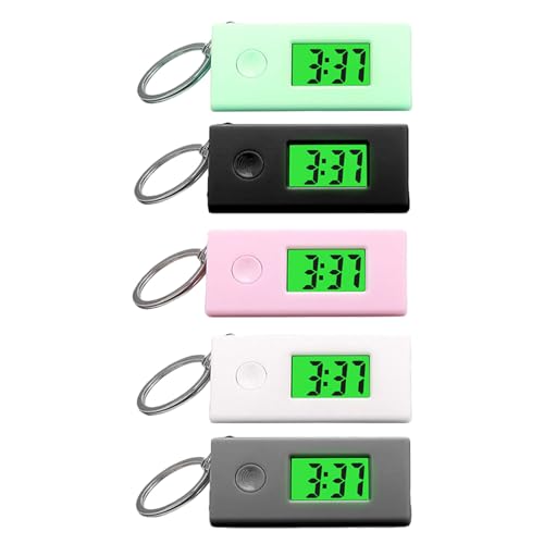 Reloj digital silencioso para exámenes y estudio con llavero portátil Alasum