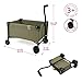 509 Crew: Little Wagon - Khaki - Folding Pull-Along Cart, Adjustable Handle, Canvas-Metal Frame, Transport Toys-Dolls-Stuffed Animals, Kids 3+