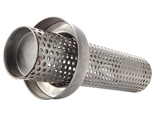 バイク 汎用 適合径60mm ロング パンチングメッシュ マフラー インナーサイレンサー バッフル 消音器 ステンレス 排気音抑制