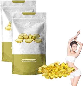 Bee Toxin Ginger Oil Capsules, Bee Venom Ginger Oil Capsules, Natural Ingredient Repair Tighten Vaginal Capsules (2PCS)