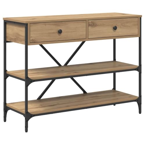 vidaXL Console Table with Drawer with Shelf Other Artisan oa