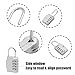 Yucenora Silver Combination Lock, 4 Digit Padlock Outdoor, Resettable Gym Sports Locker for Garden Gate, Cabinet Storage, Toolboxes, Fences(Silver)