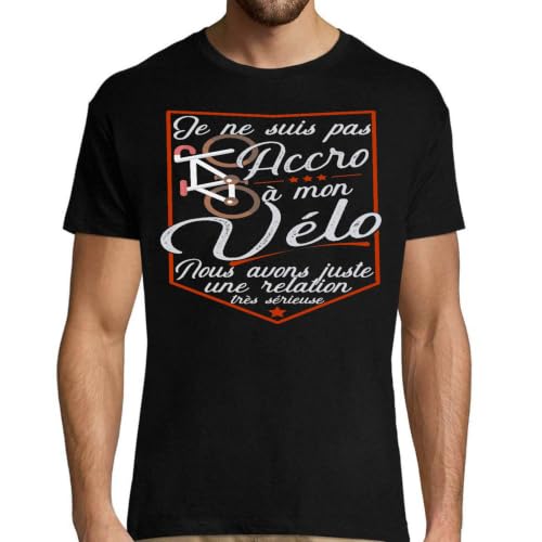 T-Shirt Homme Vélo 6 avec impression haute durabilité fabriquée en France