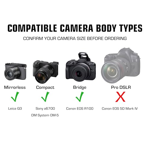 image for USA Gear Compact Mirrorless & DSLR Camera Sleeve – Neoprene Case wit