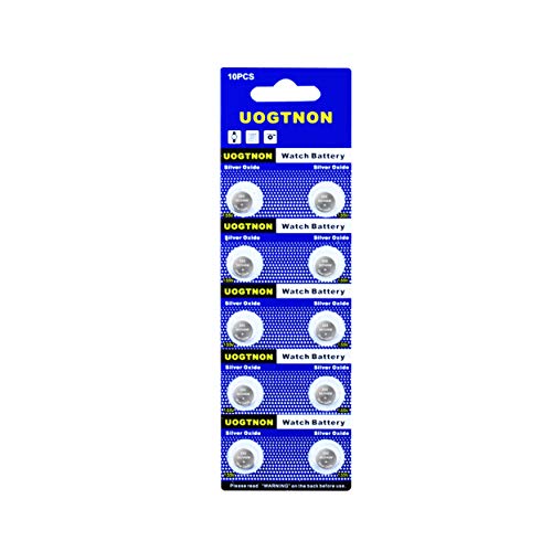 Image of UOGTNON 393 SR754W(SR754SW) 1.55V Silver Oxide Watch Battery (10 Pack)