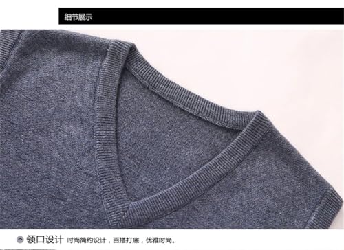 Men Wool Knitted Thicken Vest Winter Sleeveless Sweaters V-Neck Warm Waistcoat2