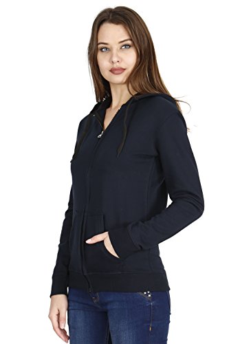 Image of Ideation Women's Cotton Full Zipper Sweatshirt Hoodies with Kangaroo Pocket