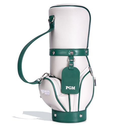 PGM Women's Green Superfiber Carry Golf Bag, 2 Dividers, 2 Pockets, Convertible Strap, 420g